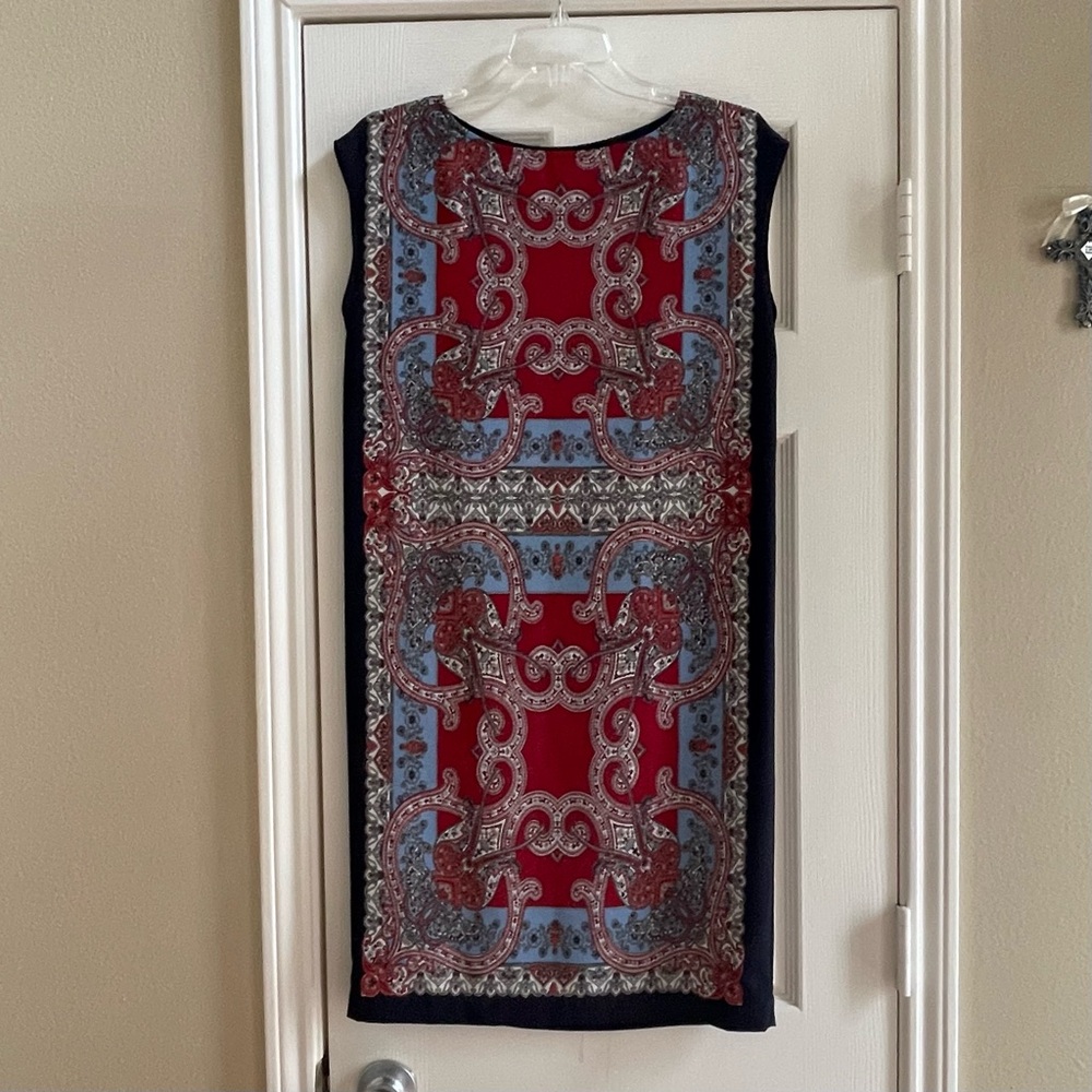 Talbots - Petites Handkerchief Print Shift Dress - Size: P - XS - Small